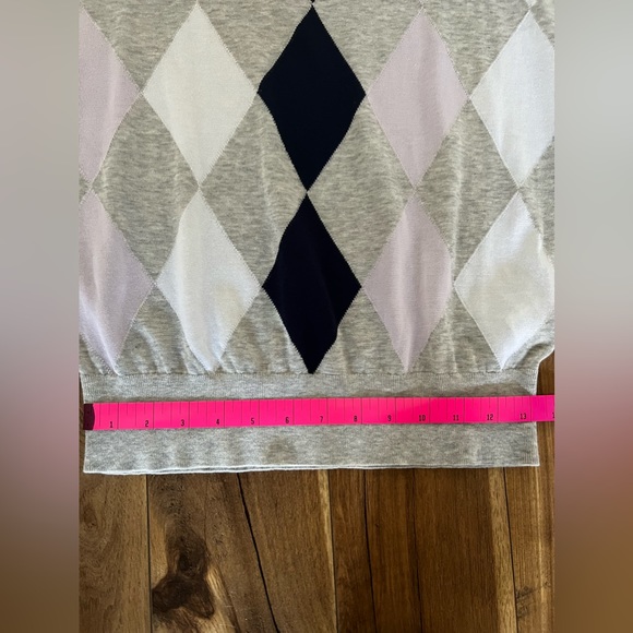 J.Crew Argyle Sweater in Summerweight Cotton - Picture 3 of 9